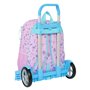 Cartable à roulettes Frozen Cool days Violet Bleu ciel 33 x 42 x 14 cm