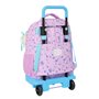 Cartable à roulettes Frozen Cool days Violet Bleu ciel 33 x 45 x 22 cm