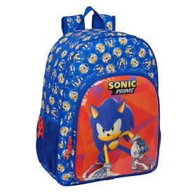 Cartable Sonic Prime Bleu 33 x 42 x 14 cm