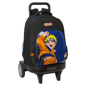 Cartable à roulettes Naruto Ninja Bleu Noir 33 x 45 x 22 cm