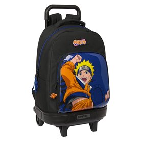 Cartable à roulettes Naruto Ninja Bleu Noir 33 x 45 x 22 cm