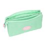 Trousse Fourre-Tout Triple BlackFit8 Moon Vert 22 x 12 x 3 cm