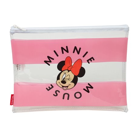 Sac Imperméable Minnie Mouse Beach Rose Transparent