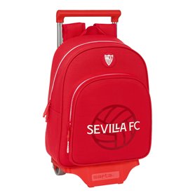 Cartable à roulettes Sevilla Fútbol Club Rouge 28 x 34 x 10 cm