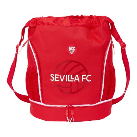 Sac à dos serré par des ficelles Sevilla Fútbol Club Rouge 35 x 40 x 1 cm