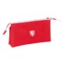 Trousse Fourre-Tout Triple Sevilla Fútbol Club Rouge 22 x 12 x 3 cm