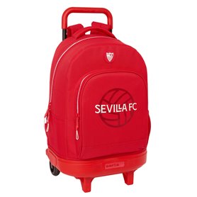 Cartable à roulettes Sevilla Fútbol Club Rouge 33 x 45 x 22 cm