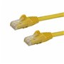 StarTech.com Câble réseau Cat6 Gigabit UTP sans crochet de 3m - Cordon Ethernet RJ45 anti-accroc - M/M - Jaune