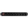 Rallonge 8 Tomas Schuko WP WPN-PDU-G01-08 Noir