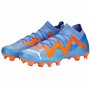 Chaussures de Football pour Adultes Puma Future Match Fg/Ag  Glimmer Bleu Orange Femme