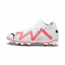 Chaussures de foot pour Enfants Puma Future Match Fg/Ag J  Blanc Rouge