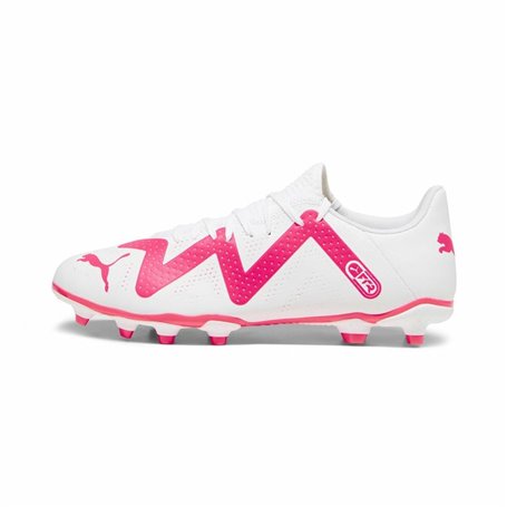 Chaussures de Football pour Adultes Puma Future Play FG/AG Blanc Fuchsia