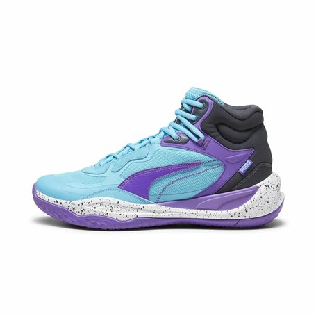 Chaussures de Basket-Ball pour Adultes Puma Playmaker Pro Mid Bleu clair