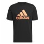 T-shirt à manches courtes homme Adidas Logo Noir (L)