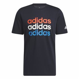 T-shirt à manches courtes homme Adidas Multi Linear Sportswear Graphic (L)