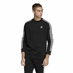 Sweat sans capuche homme Adidas 3 Stripes Noir