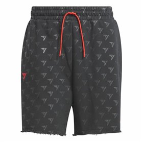 Short de Basket pour Homme Adidas Trae Allover Print Gris