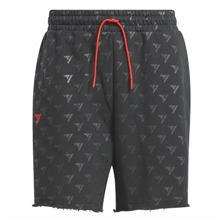 Short de Basket pour Homme Adidas Trae Allover Print Gris