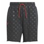 Short de Basket pour Homme Adidas Trae Allover Print Gris