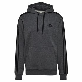 Sweat à capuche homme Adidas 3 Stripes Gris clair