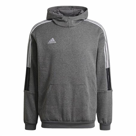 Sweat-shirt d'Entraînement pour Adultes Adidas Tiro 21 Gris clair (L)