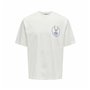 T-shirt à manches courtes homme Only & Sons Onslooney Rlx Blanc