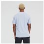 T-shirt à manches courtes homme New Balance Essentials Stacked Logo Indigo (L)