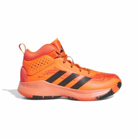 Chaussures de Basket-Ball pour Enfants Adidas Cross Em Up 5 K Wide Orange