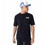 T-shirt à manches courtes homme New Era  WORDMARK OS TEE NEYYAN 60435524  Noir (L)