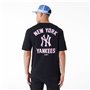 T-shirt à manches courtes homme New Era  WORDMARK OS TEE NEYYAN 60435524  Noir (M)