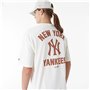 T-shirt à manches courtes homme New Era  WORDMARK OS TEE NEYYAN 60435536  Blanc (L)