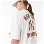 T-shirt à manches courtes homme New Era  WORDMARK OS TEE NEYYAN 60435536  Blanc (L)