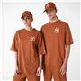 T-shirt à manches courtes homme New Era LEAGUE ESSNTLS LC OS TEE NEYYAN 60435552 Marron (XL)