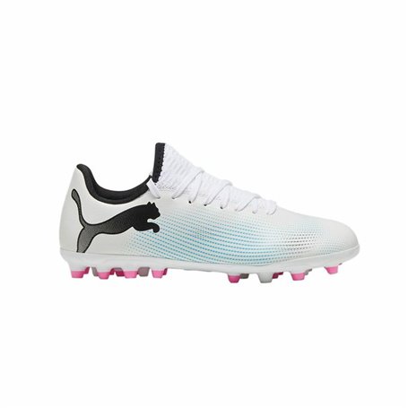 Chaussures de Football Multi-crampons pour Enfants Puma Future 7 Play MG Blanc
