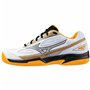 Chaussures de Padel pour Adultes Mizuno Break Shot 4 Blanc Orange