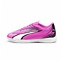 Chaussures de Futsal pour Enfants Puma Ultra Play Blanc Rose foncé Enfant Unisexe