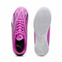 Chaussures de Futsal pour Enfants Puma Ultra Play Blanc Rose foncé Enfant Unisexe