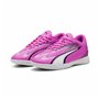 Chaussures de Futsal pour Enfants Puma Ultra Play Blanc Rose foncé Enfant Unisexe