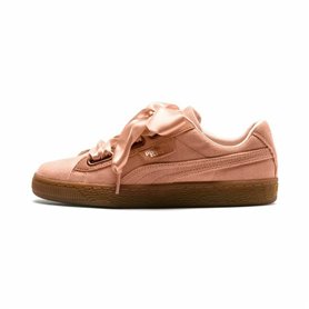 Chaussures de sport pour femme Puma Basket Heart Femme Saumon