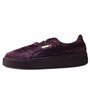 Chaussures de sport pour femme Puma Suede Platform Eletal  Pourpre