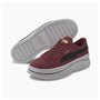 Baskets Casual pour Femme Puma Sportswear Deva Suede Rouge foncé