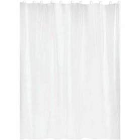 Rideau de Douche Gelco Blanc PVC PEVA 180 x 200 cm