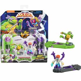 Figurines de combat Teenage Mutant Ninja Turtles Legends of Akedo: Donatello vs Baxter Stockman