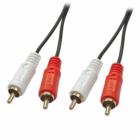 Lindy 35666 câble audio 20 m 2 x RCA Noir