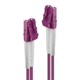 Lindy 46340 câble de fibre optique 1 m LC OM4 Violet