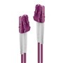 Lindy 46340 câble de fibre optique 1 m LC OM4 Violet