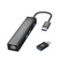 Conceptronic DONN07BA station d'accueil USB 3.2 Gen 1 (3.1 Gen 1) Type-A Noir