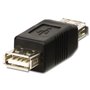 Lindy 71230 changeur de genre de câble USB A Noir