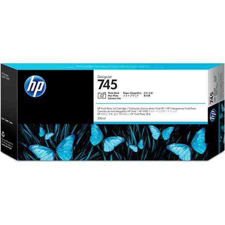 HP Cartouche d'encre DesignJet 745 noir photo