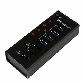 StarTech.com Hub USB 3.0 (5Gbps) Alimenté de 4 ports avec Station de Recharge de 3 ports USB (2 x 1A